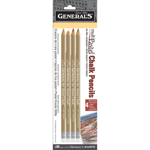 General's Pastel Chalk Pencils 4/Pkg
