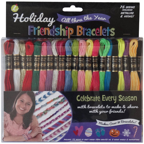 Iris Holiday Friendship Bracelet Thread Party Pack Kit