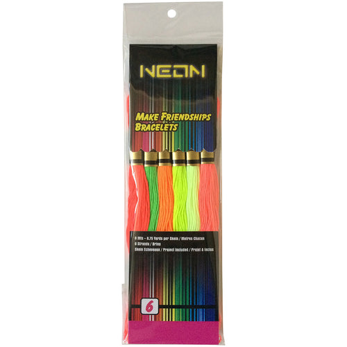 Iris Neon Friendship Bracelets Floss Pack 6/Pkg
