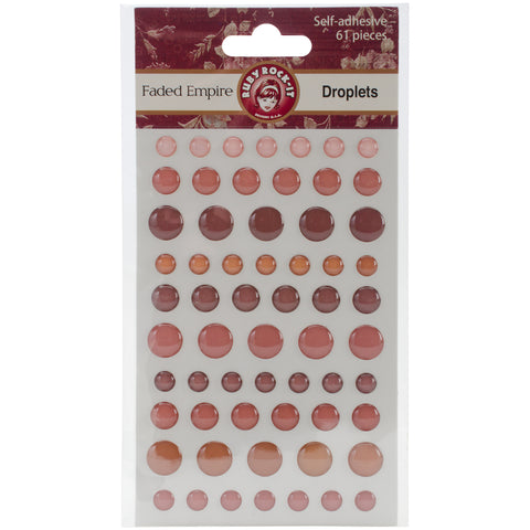 Faded Empire Self-Adhesive Droplets 61/Pkg