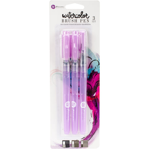 Prima Marketing Watercolor Brush Pens 3/Pkg