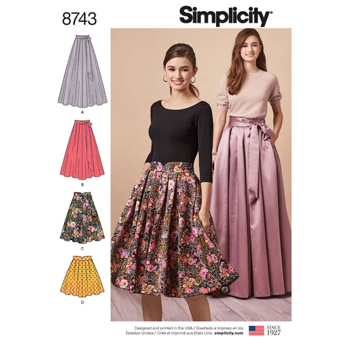 Simplicity Misses Pleated Skirt In Four Lengths