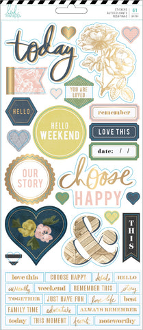 Heidi Swapp Emerson Lane Cardstock Stickers 61/Pkg