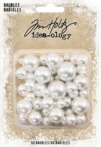 Idea-Ology Pearl Baubles .313" To .75" 60/Pkg