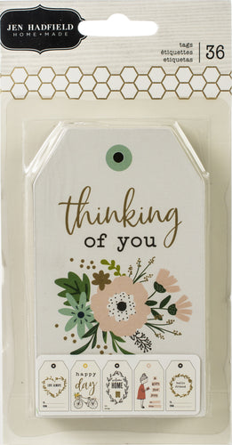 Jen Hadfield Along The Way Cardstock Tags 36/Pkg