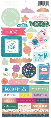 Paige Evans Whimsical Cardstock Stickers 5.5"X12" 2/Pkg