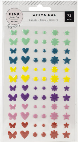 Paige Evans Whimsical Enamel Shapes 72/Pkg