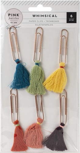 Paige Evans Whimsical Tassel Paper Clips 6/Pkg