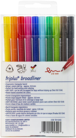 Triplus Broadliner Pens 10/Pkg