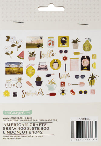 One Canoe Two Goldenrod Ephemera Cardstock Die-Cuts 40/Pkg