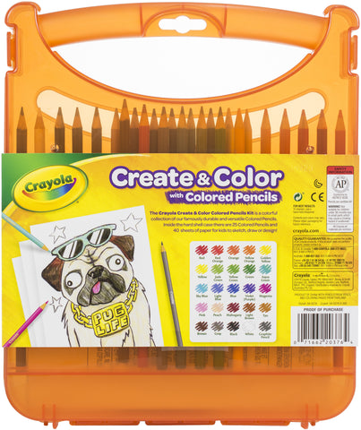Crayola Create & Color With Colored Pencils 65/Pkg