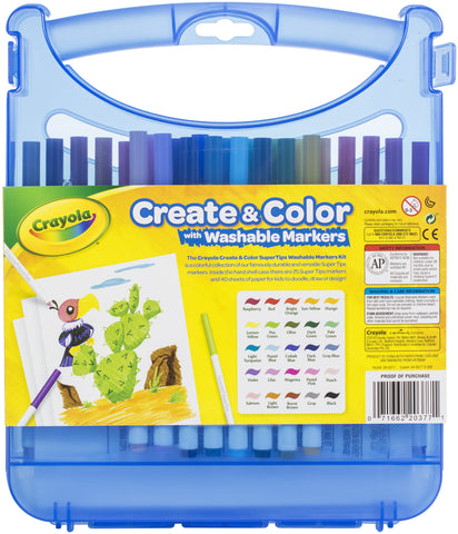 Crayola Create & Color With Washable Markers 65/Pkg