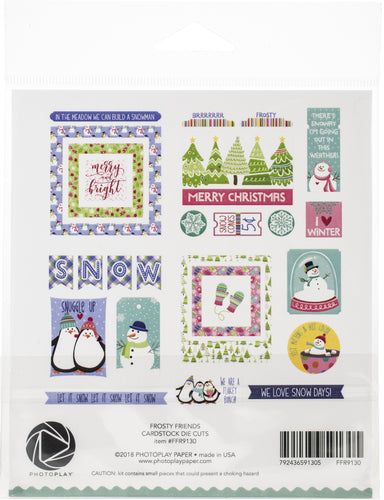 Frosty Friends Ephemera Cardstock Die-Cuts 26/Pkg