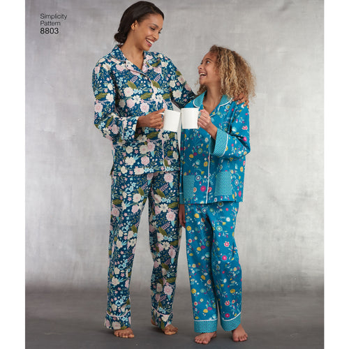 Simplicity Girls & Misses Set Of Lounge Pants & Shirt