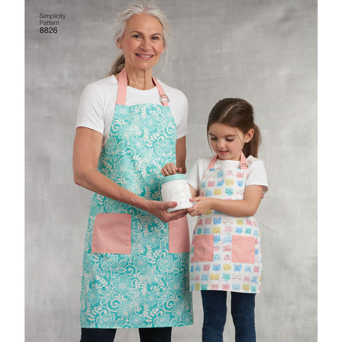 Simplicity Learn To Sew Girls & Misses Aprons