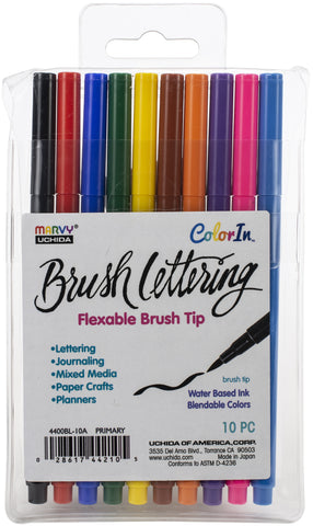 Brush Lettering Set 10/Pkg