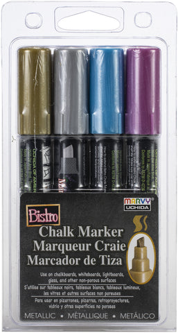 Bistro Chalk Marker Chisel Tip Set 4/Pkg