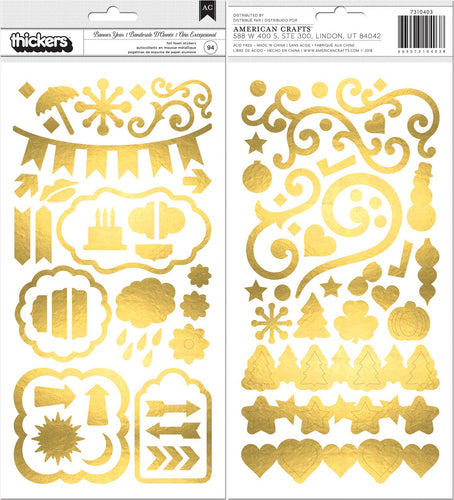 American Crafts Thickers Stickers 94/Pkg