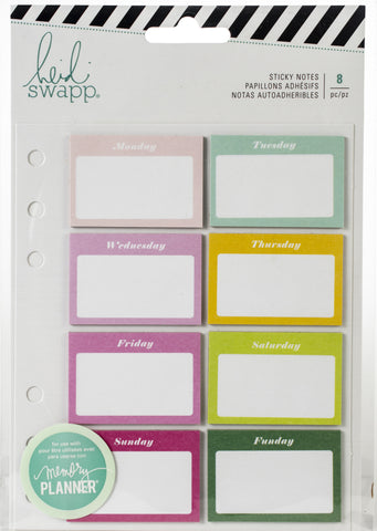 Heidi Swapp Memory Planner Sticky Notes 8/Pkg