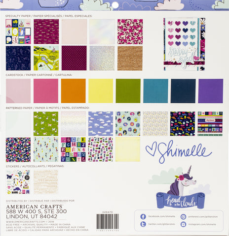Shimelle Head In The Clouds Project Pad 12"X12" 33/Pkg