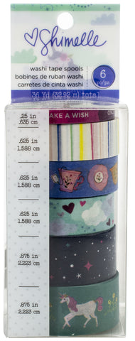 Shimelle Head In The Clouds Washi Tape 6/Pkg