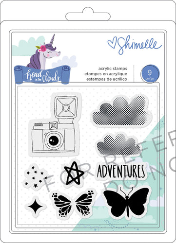 Shimelle Head In The Clouds Clear Acrylic Stamps
