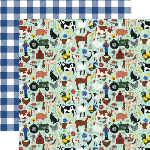 Down On The Farm Double-Sided Cardstock 12"X12"