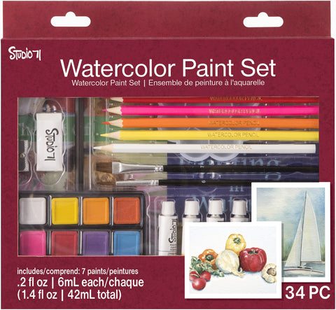 Studio 71 Watercolor Paint Set 34/Pkg