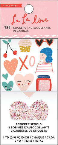 La La Love Sticker Roll 180/Pkg