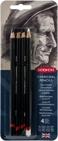 Derwent Charcoal Pencil Set 4/Pkg