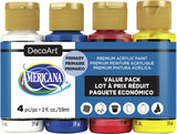 Americana Acrylics Value Pack 4/Pkg
