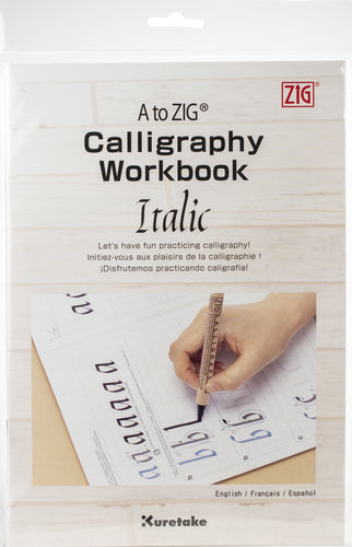 A to ZIG Calligraphy Workbook-Italic