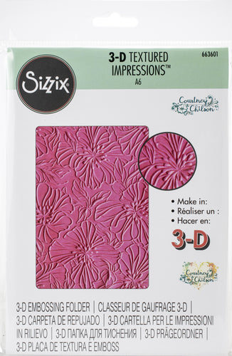 Sizzix 3D Impresslits Embossing Folder By Courtney Chilson