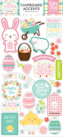 Easter Wishes Chipboard 6"X13"