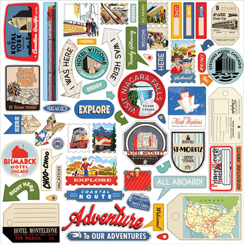All Aboard Cardstock Stickers 12&quot;X12&quot;