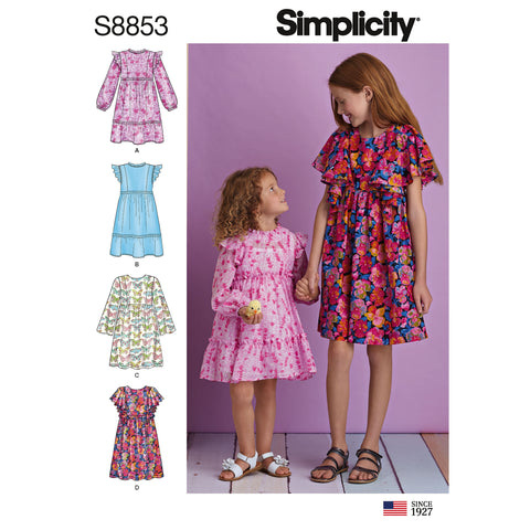 Simplicity Child & Girl Dress With Variations