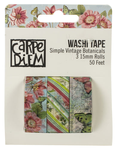 Simple Stories Simple Vintage Botanicals Washi Tape 3/Pkg