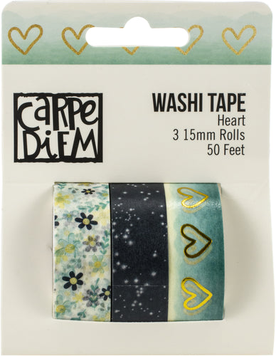 Simple Stories Heart Washi Tape 3/Pkg