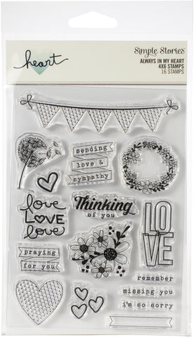 Heart Photopolymer Clear Stamps