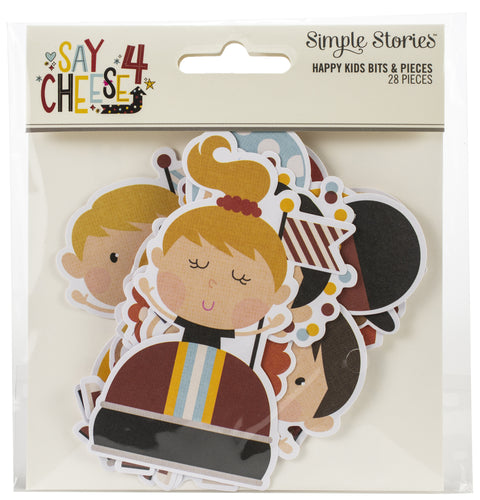 Say Cheese 4 Happy Kids Bits & Pieces Die-Cuts 28/Pkg