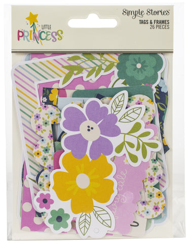 Little Princess Tags & Frames Die-Cuts 26/Pkg