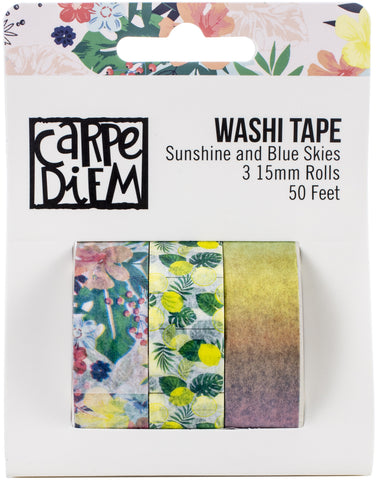 Simple Stories Sunshine & Blue Skies Washi Tape 3/Pkg