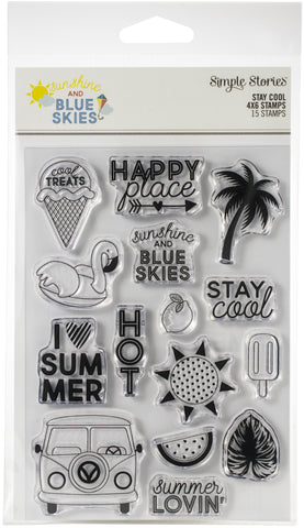 Sunshine & Blue Skies Photopolymer Clear Stamps
