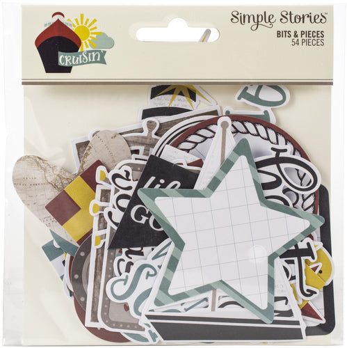 Cruisin' Bits & Pieces Die-Cuts 54/Pkg