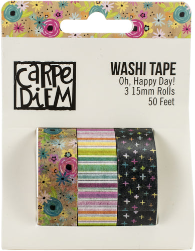 Simple Stories Oh Happy Day Washi Tape 3/Pkg