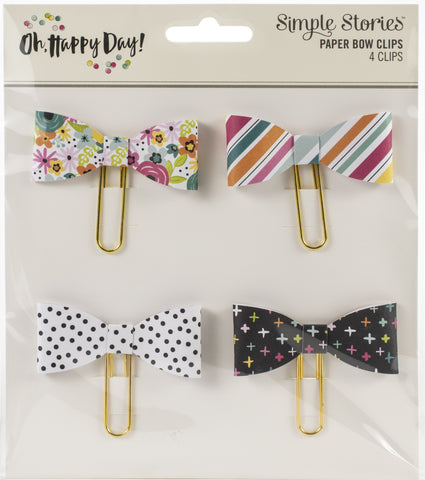 Oh Happy Day Decoration Clips 4/Pkg