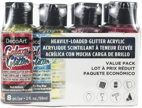 DecoArt Galaxy Glitter Value Pack 8/Pkg