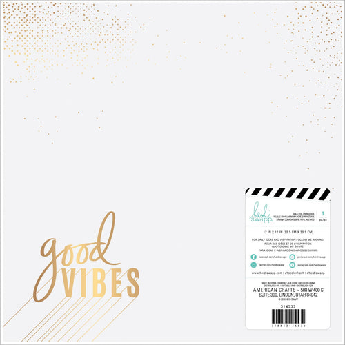 Heidi Swapp Color Fresh Foiled Cardstock 12"X12"