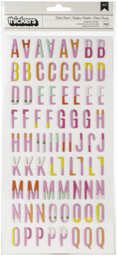 Heidi Swapp Color Fresh Thickers Stickers 5.5"X11" 153/Pkg