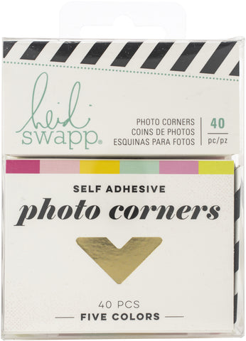 Heidi Swapp Color Fresh Photo Corners 40/Pkg